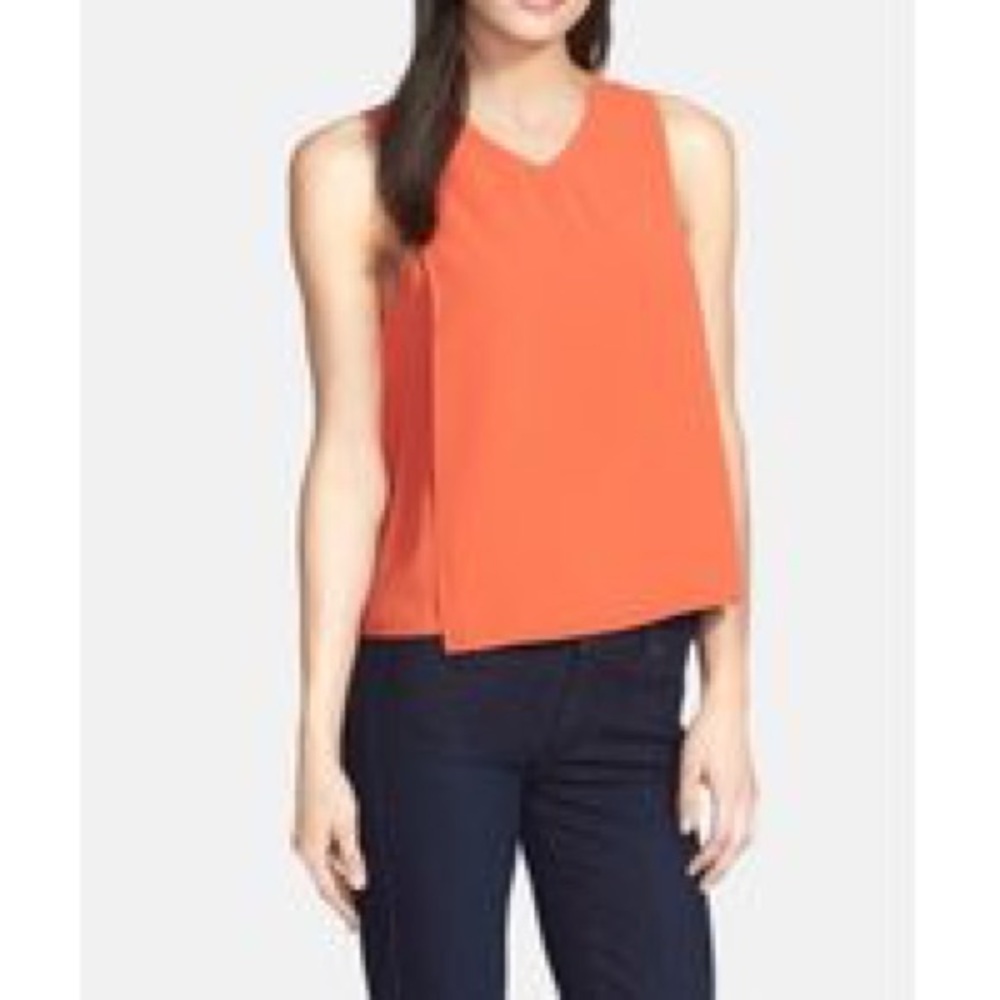 Trouvé drapey orange top